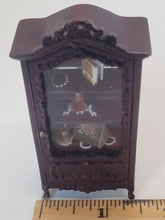 Load image into Gallery viewer, Mahogany Bespaq Decorated Curio Cabinet
