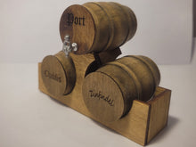 Load image into Gallery viewer, Medium - Port, Chablis, Zinfandel Barrels on Wood Display
