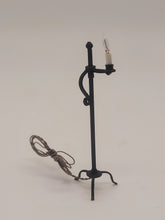 Load image into Gallery viewer, Dollhouse Miniature ~ Black Candle Holder Lamp
