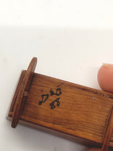Load image into Gallery viewer, Dollhouse Miniature ~ 1:24 Scale, Vintage Wooden Crib Signed D2E
