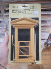 Load image into Gallery viewer, Dollhouse Miniature ~ 1:12 Scale, Victorian Working Single Window by Miniature House
