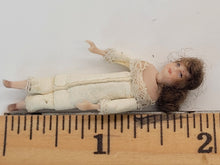 Load image into Gallery viewer, Handmade Woman Doll in White Leather Clothing
