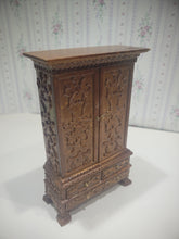 Load image into Gallery viewer, Ornate Carved Wooden Hutch w/ Functional Drawers by Bespaq
