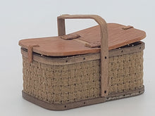 Load image into Gallery viewer, Al Chandronnait – Picnic Basket with Opening Lid &amp; Leather Latches
