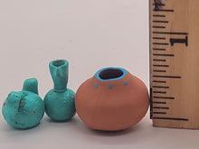 Load image into Gallery viewer, Dollhouse Miniature ~ 1:12 Scale, 5pc Handpainted Pottery
