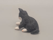 Load image into Gallery viewer, Resin Tuxedo Kitten
