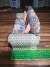 Load image into Gallery viewer, 3pc Faded Floral Sofa, Ottoman and Arm Chair Set *Pre-Owned*
