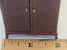 Load image into Gallery viewer, Dollhouse Miniature ~ 1:24 Scale, Taylor Jade Bed and Bespaq Wardrobe 3pc Bedroom Set
