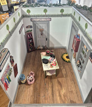 Load image into Gallery viewer, One Room Roombox with Front Porch and Gardening/Potting Area
