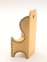 Load image into Gallery viewer, Dollhouse Miniature ~ 1:24 Scale, Hand-Painted Decorative Wooden Side Chair
