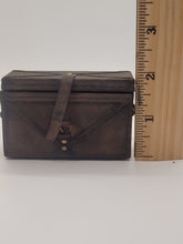 Load image into Gallery viewer, Dollhouse Miniature ~ 1:12 Scale, Leather Chest with Southwest Accessories Inside
