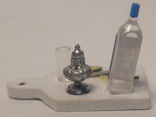 Load image into Gallery viewer, Tequila Shot with Lime on White Wooden Board
