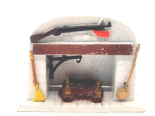 Load image into Gallery viewer, Dollhouse Miniature ~ 1:24 Scale, Metal Decorated Mantle
