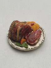 Load image into Gallery viewer, Roast Beef with Sliced Oranges Garnish on Metal Tray
