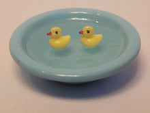 Load image into Gallery viewer, Rubber Ducks in Blue Wash Basin
