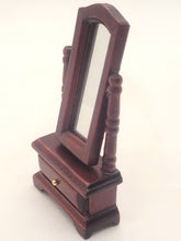Load image into Gallery viewer, Dollhouse Miniature ~ 1:24 Scale, Body Mirror with Functional Drawer
