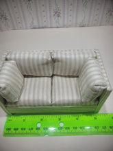 Load image into Gallery viewer, 4pc Striped Handmade Living Room Set w/ Couch, 2 Chairs, and Ottoman
