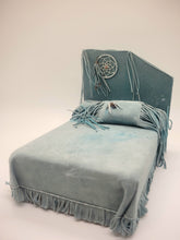 Load image into Gallery viewer, Dollhouse Miniature ~ 1:12 Scale, 4pc Southwest Bedroom Set - Bed, Rug, Dresser, Table
