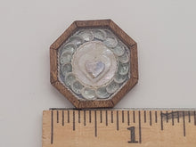 Load image into Gallery viewer, 1&quot; Sailor&#39;s Valentine - Silver Hearts and Shells - by Pam Friend
