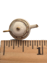 Load image into Gallery viewer, Jean Yingling – Glazed Ceramic Teapot with Floral Design and Golden Accents
