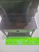 Load image into Gallery viewer, Dark Wooden Hutch w/ Functional Drawer
