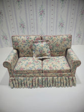 Load image into Gallery viewer, Faded Floral Sofa with 1 Pillow
