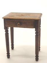 Load image into Gallery viewer, Dollhouse Miniature ~ 1:24 Scale, Artisan-Made Wooden Nightstand with Functional Drawer - Signed GG
