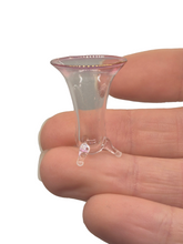 Load image into Gallery viewer, Glass Craft – Handblown Glass Vase with Feet - Pink Top
