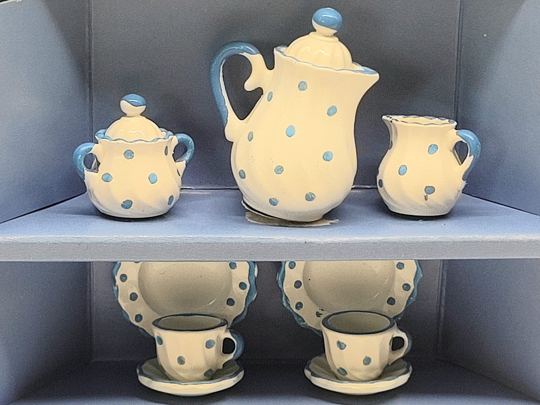 Dollhouse Miniature ~ Coffee Service for 2 Set by Bodo Hennig