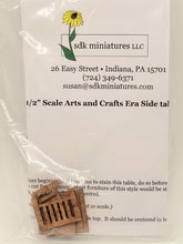 Load image into Gallery viewer, SDK Miniatures Arts &amp; Crafts Style Table Kit Laser-cut Cherry
