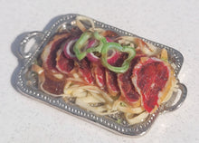 Load image into Gallery viewer, Meat Slices on Noodles with Pepper and Onion
