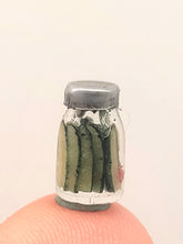 Load image into Gallery viewer, Dollhouse Miniature ~ 1:24 Scale, Jarred Pickle Spears

