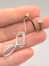 Load image into Gallery viewer, Golden Sconce with Flower Light by Marie Toner Lighting Designs
