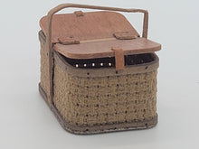 Load image into Gallery viewer, Al Chandronnait – Picnic Basket with Opening Lid &amp; Leather Latches

