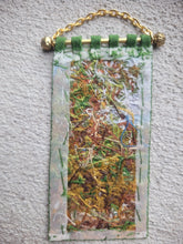 Load image into Gallery viewer, Dollhouse Miniature ~ Petit Point Forest Road Scene Hanging Tapestry  - Ursula Sauerberg
