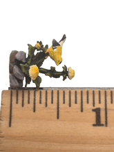 Load image into Gallery viewer, Goebel Olszewski – Porcleain Gold Finch On Flower Branches Figurine
