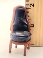 Load image into Gallery viewer, Dollhouse Miniature ~ 1:24 Scale, Leather Swivel Chair
