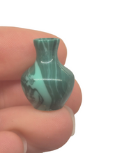 Load image into Gallery viewer, Tom Frey – Green Swirled Vase Handmade
