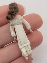 Load image into Gallery viewer, Handmade Woman Doll in White Leather Clothing
