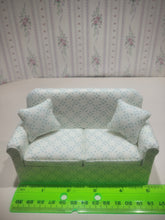 Load image into Gallery viewer, 2pc White &amp; Blue Polka Dot with Pillows
