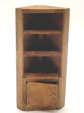 Load image into Gallery viewer, Dollhouse Miniature ~ 1:24 Scale, Wooden Corner Shelf - Signed Bottom
