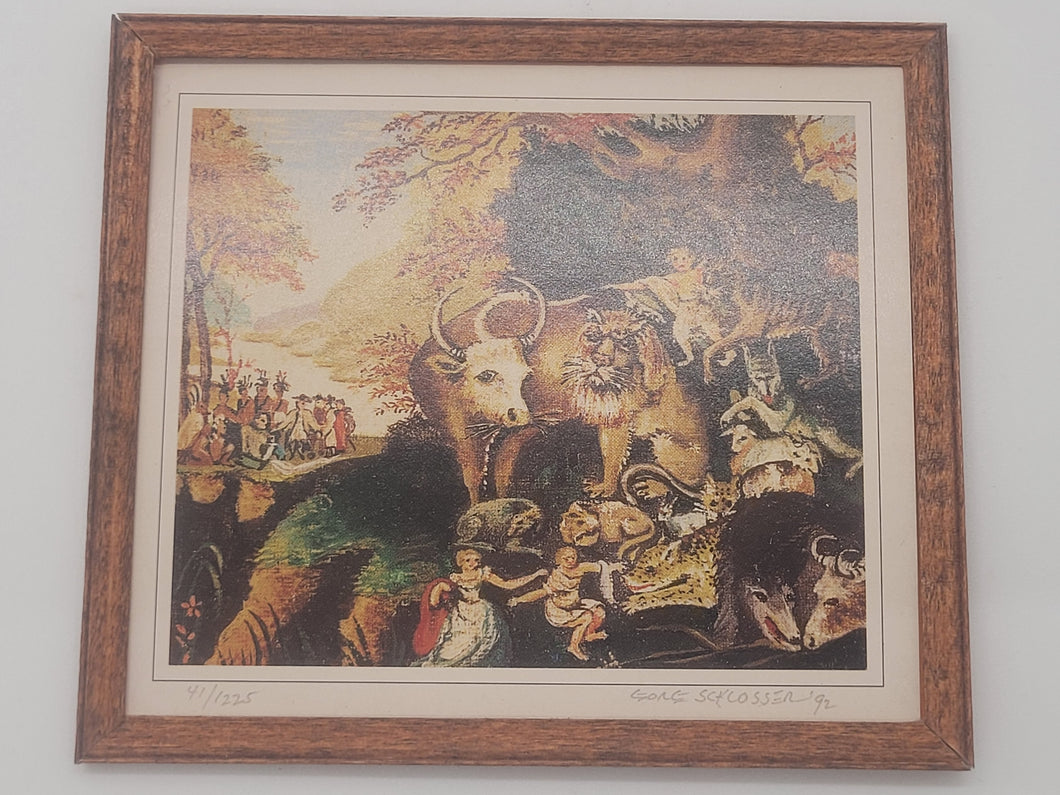 'Peaceable Kingdom' Painted by George Schlosser – 1992