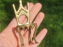 Load image into Gallery viewer, Antique Brass Chair

