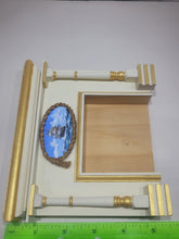 Load image into Gallery viewer, Fireplace w/ Handpainted Ship Decal
