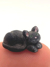 Load image into Gallery viewer, Dollhouse Miniature ~ 1:24 Scale, Black Cat, Signed LP
