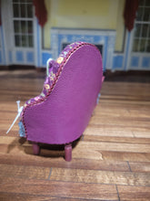 Load image into Gallery viewer, Purple Floral w/ Shag Chaise Lounge
