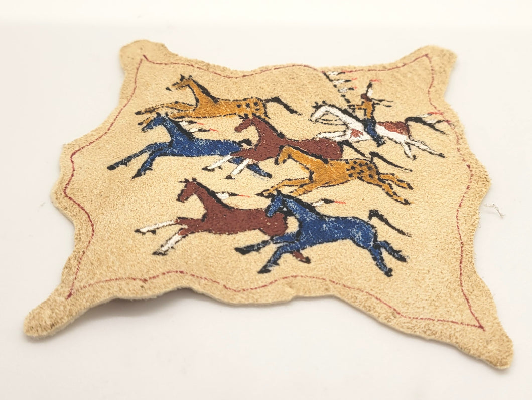 Dollhouse Miniature ~ 1:12 Scale, Sioux Horse Raid Rug - By Rainbow Hand