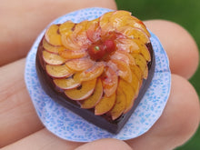Load image into Gallery viewer, Heart Cake with Peaches
