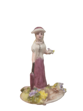 Load image into Gallery viewer, Anne Daulton – Porcelain Figurine Woman w/ Umbrella on Stroll
