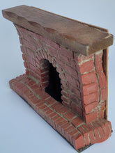 Load image into Gallery viewer, Handmade Brick Fireplace with Wooden Mantle
